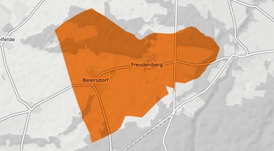 Mietspiegelkarte Beiersdorf Freudenberg